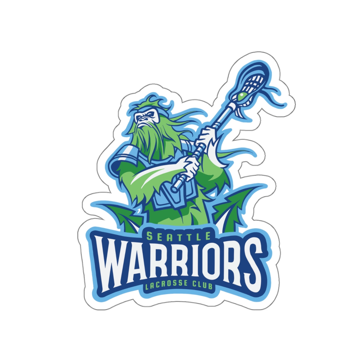 Seattle Warriors Lacrosse Die-Cut Sticker