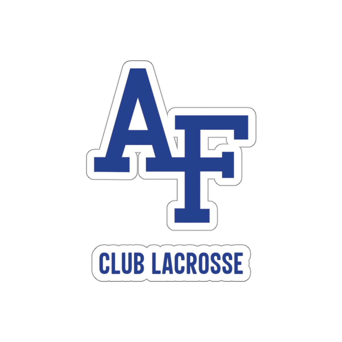 AF Club Lacrosse Die-Cut Sticker