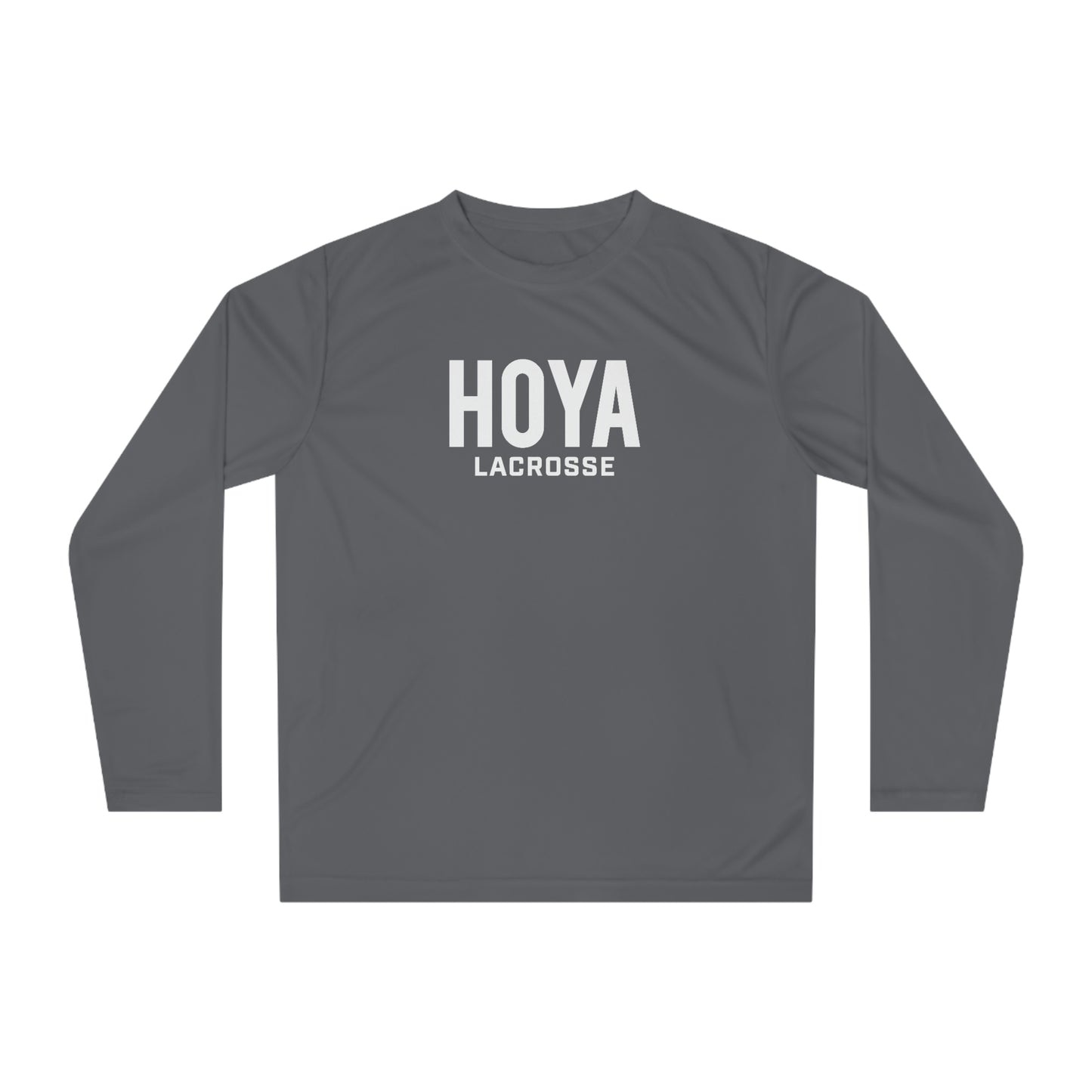 Adult Hoyas Lacrosse Performance Long Sleeve Shirt