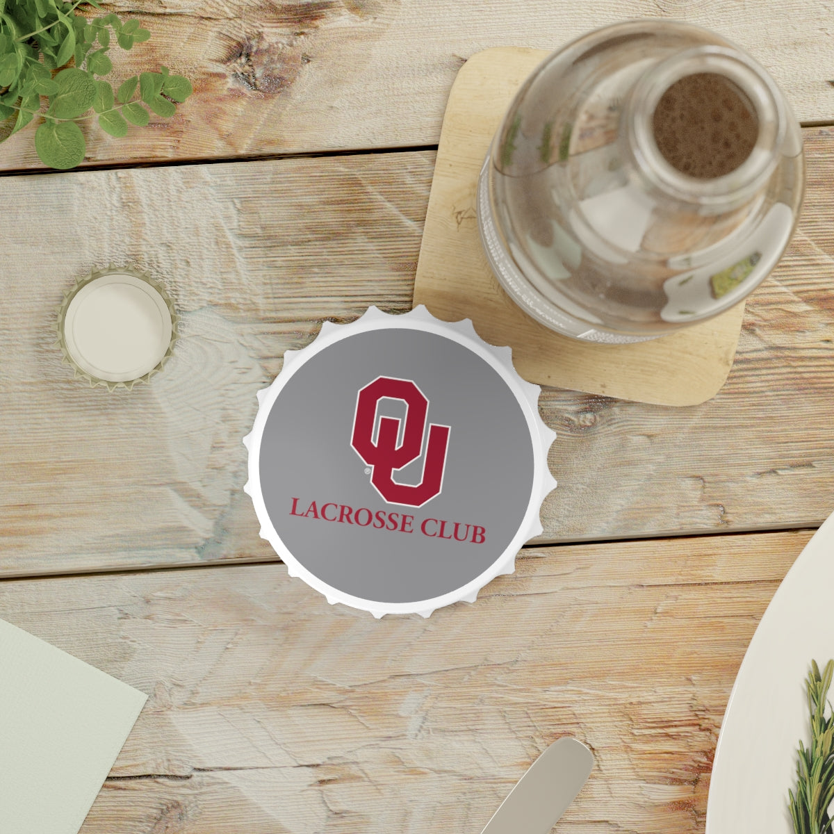 Oklahoma University Lacrosse Bottle Opener