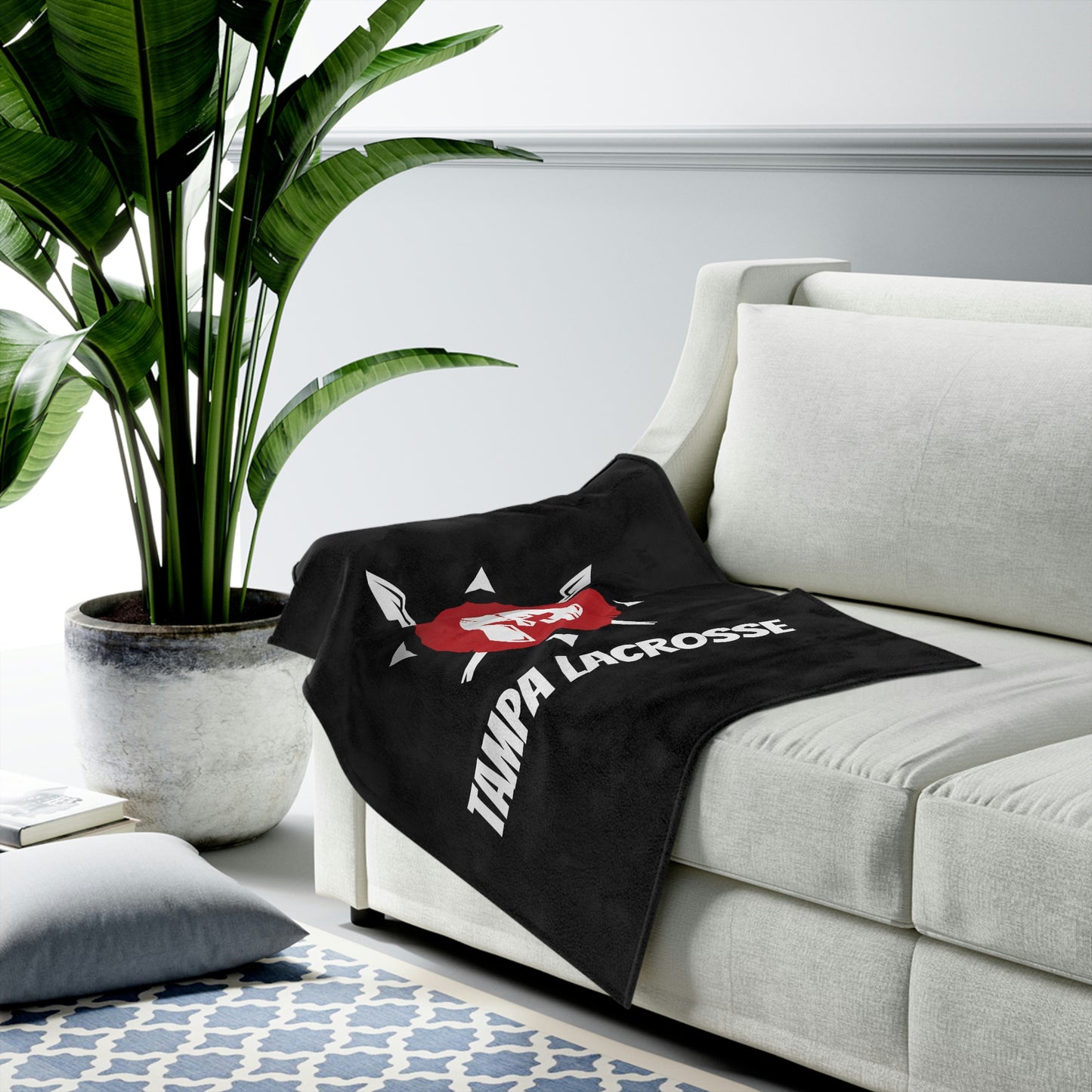 Tampa Club Lacrosse Velveteen Plush Blanket