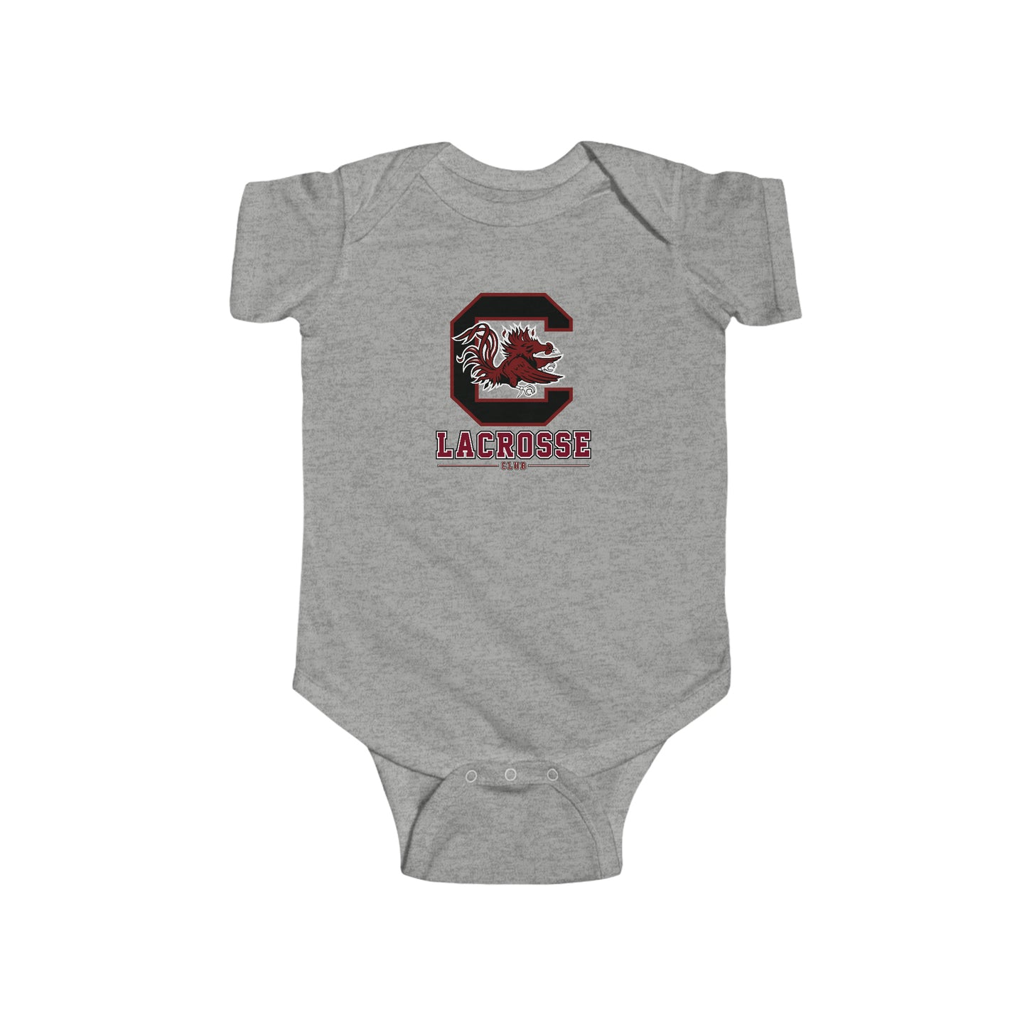 Infant Gamecocks Lacrosse Rabbit Skins Onesie
