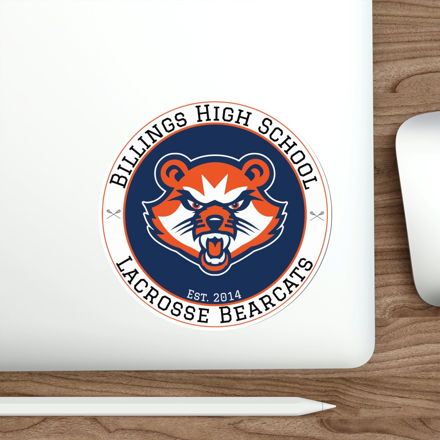 Billings Bearcats Lacrosse Die-Cut Stickers