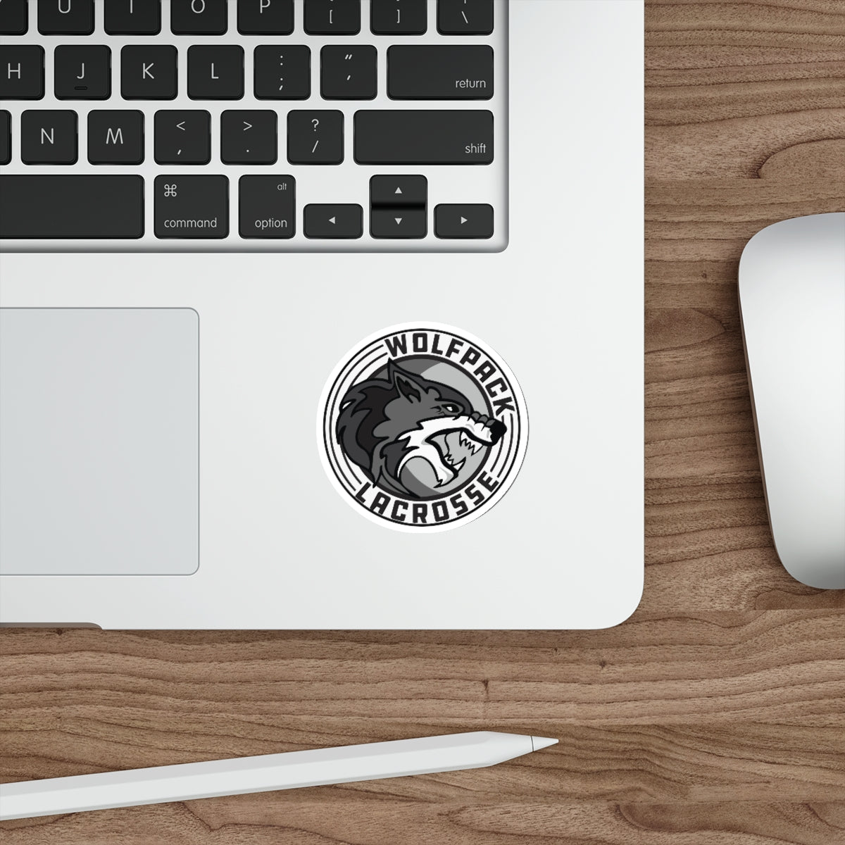 Wolfpack Lacrosse Die-Cut Sticker