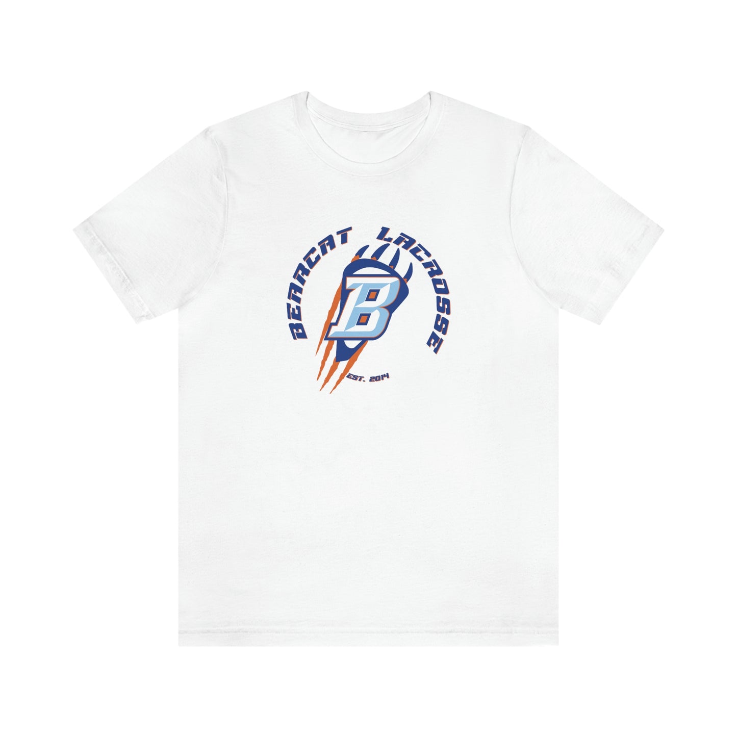 Adult Billings Bearcats Lacrosse Bella + Canvas Short Sleeve Cotton Tee