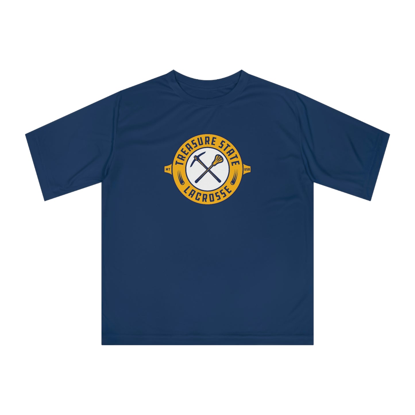 Adult Treasure State Lacrosse Team 365 Zone Performance T-shirt
