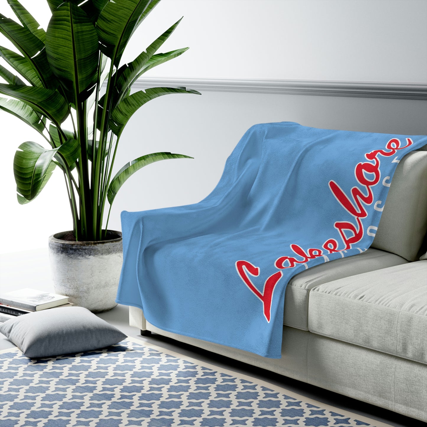 Samford Lacrosse Velveteen Plush Blanket