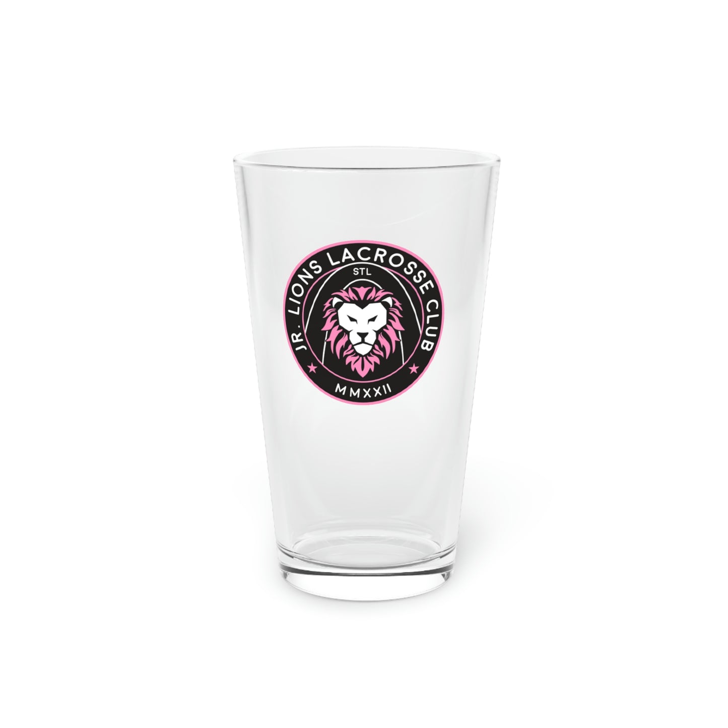 Jr. Lions Lacrosse - Pint Glass