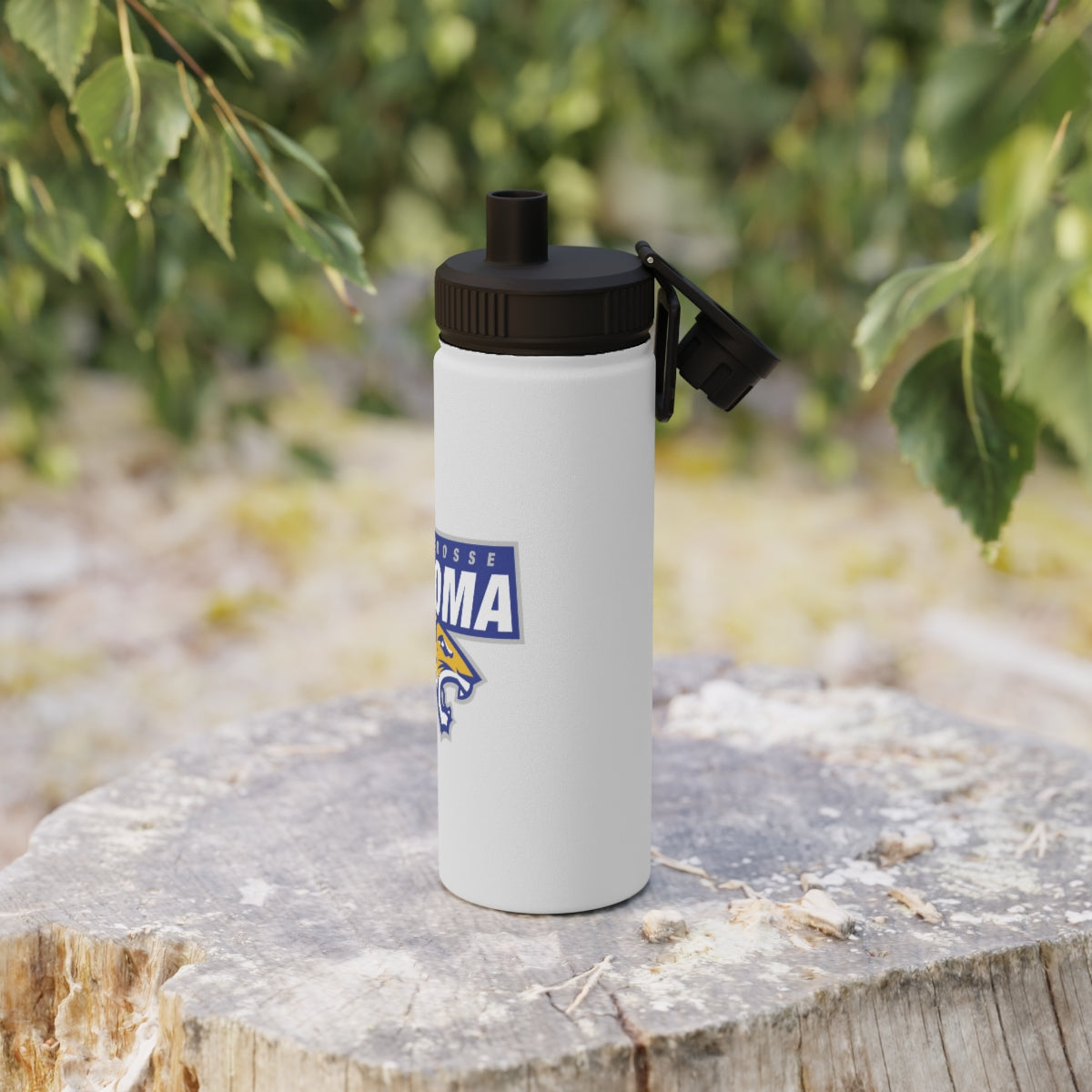 Tacoma Tigers Lacrosse Stainless Steel Water Bottle - Sports Lid