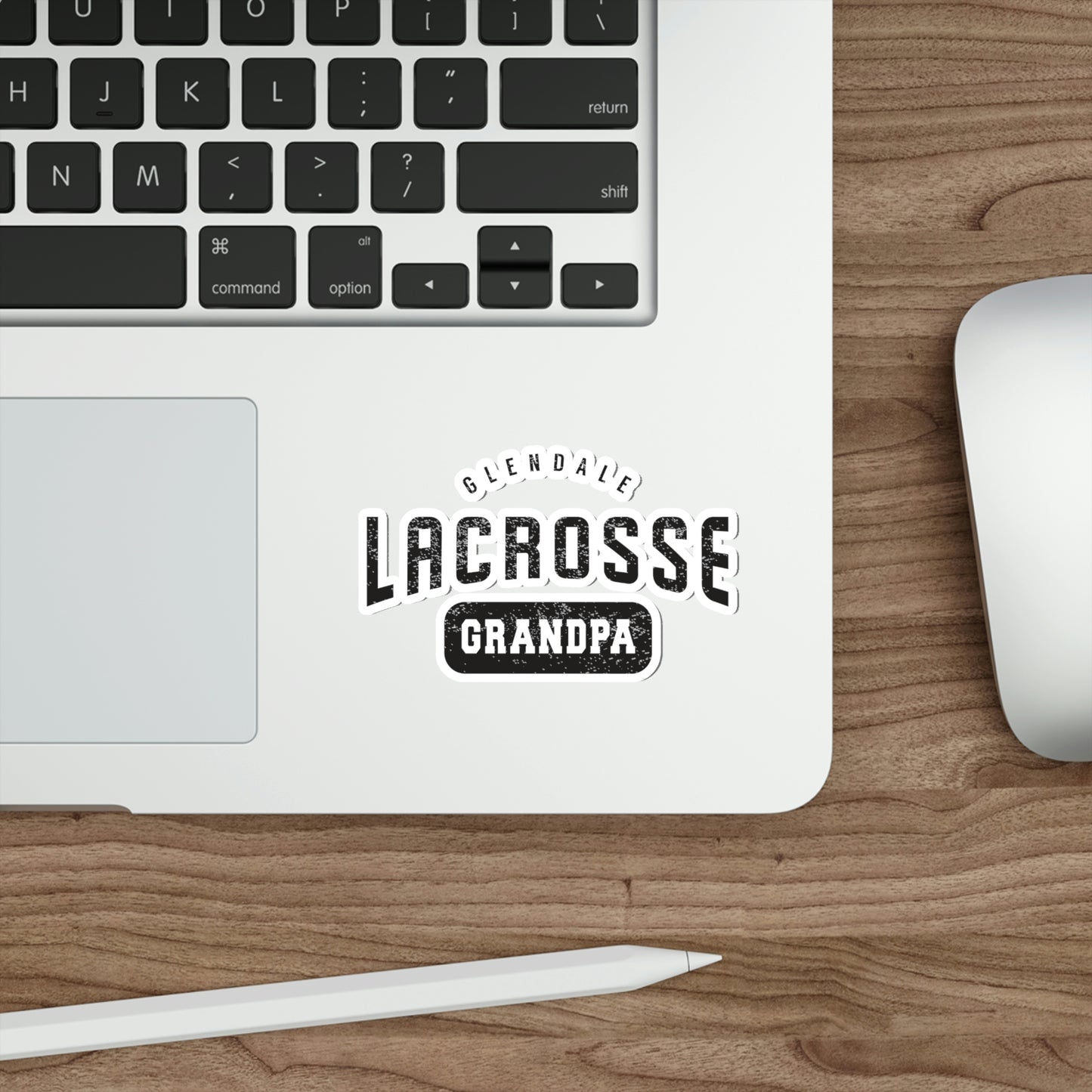 Glendale HS Lacrosse Die-Cut Stickers - Grandpa