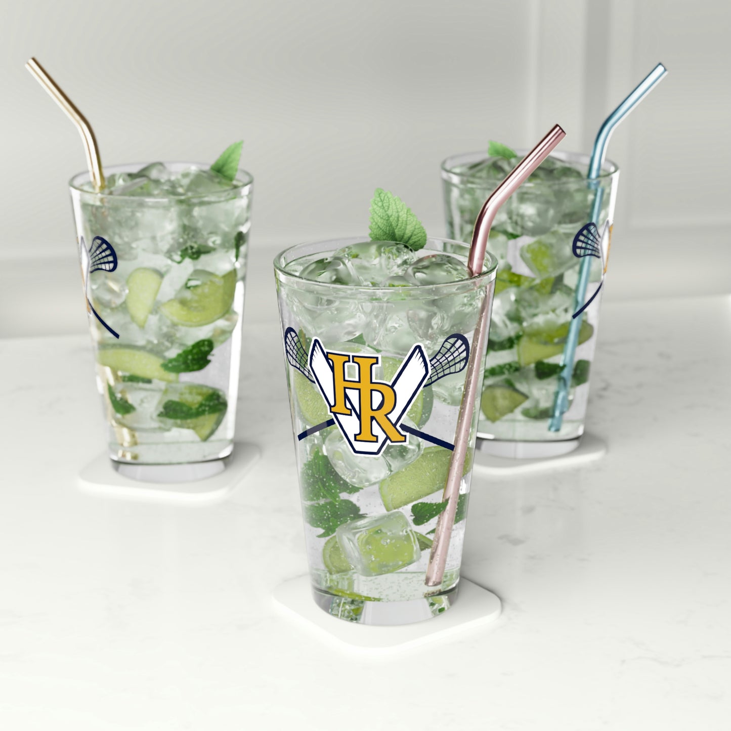 HRV Lacrosse Pint Glass - 16oz