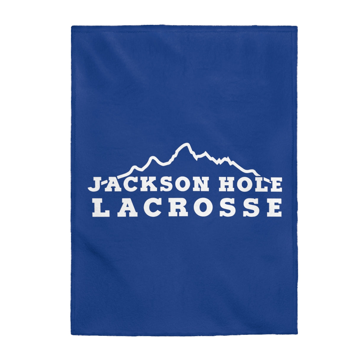 Jackson Hole Lacrosse Velveteen Plush Blanket