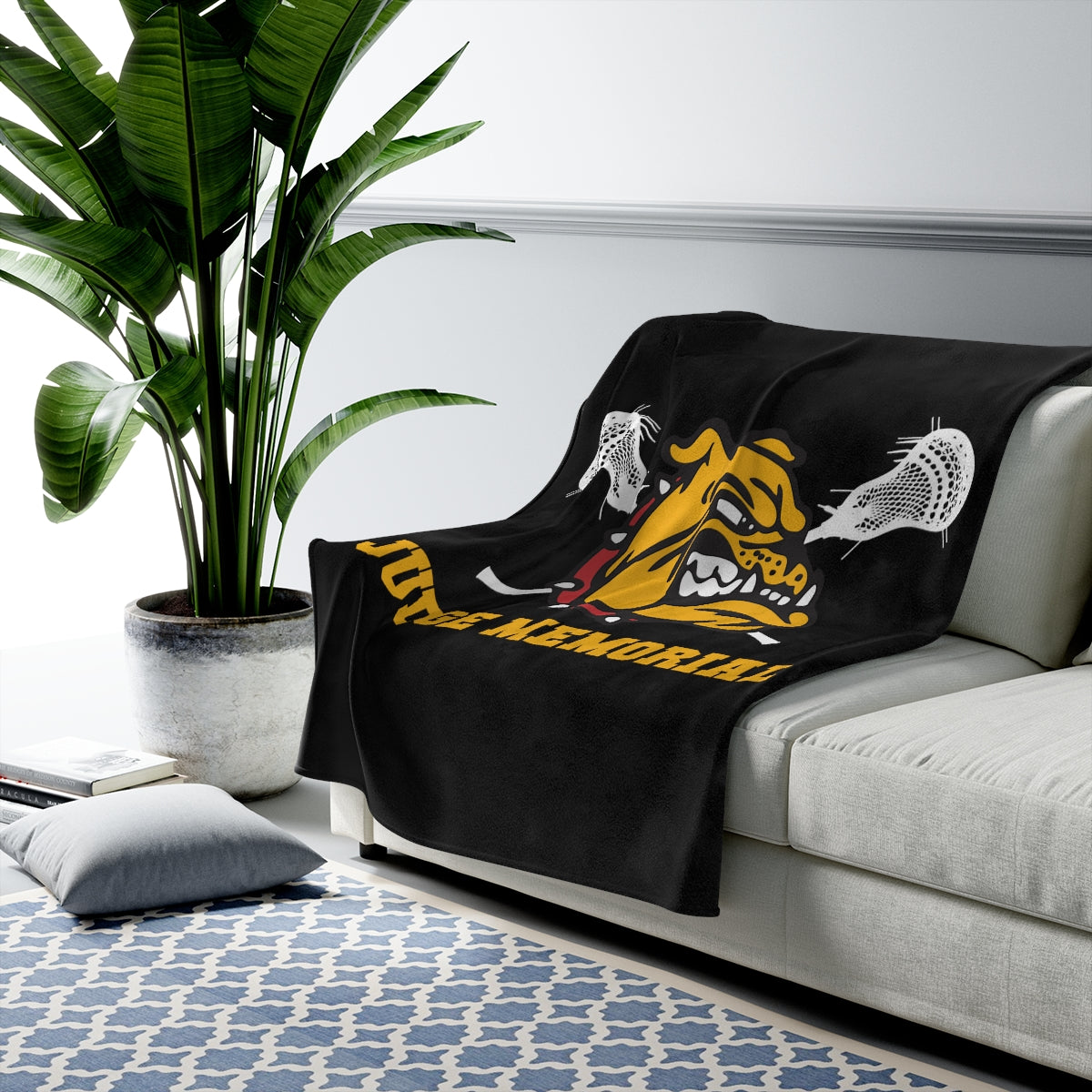 Judge Lax Velveteen Plush Blanket