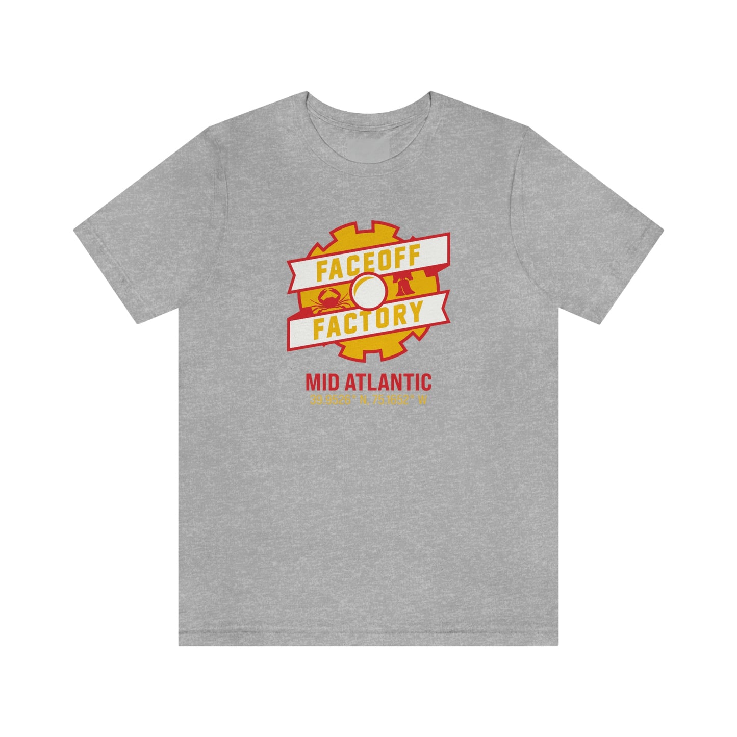 Adult Faceoff Factory Bella + Canvas Short Sleeve Cotton Tee - Mid Atlantic