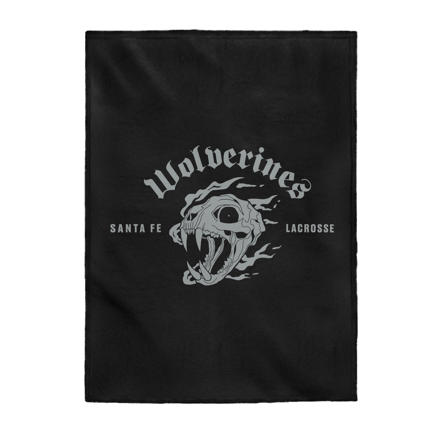 Santa Fe Lacrosse Velveteen Plush Blanket