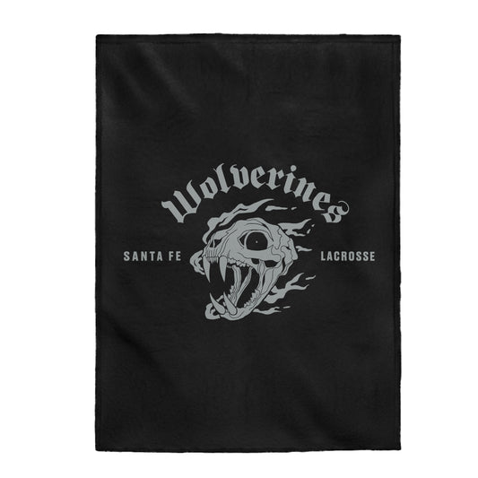 Santa Fe Lacrosse Velveteen Plush Blanket