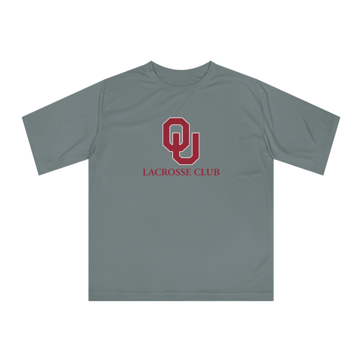 Adult Oklahoma University Lacrosse Team 365 Zone Performance T-shirt