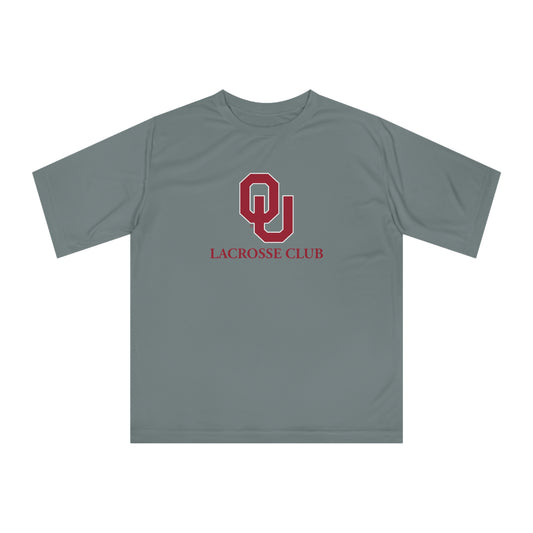 Adult Oklahoma University Lacrosse Team 365 Zone Performance T-shirt