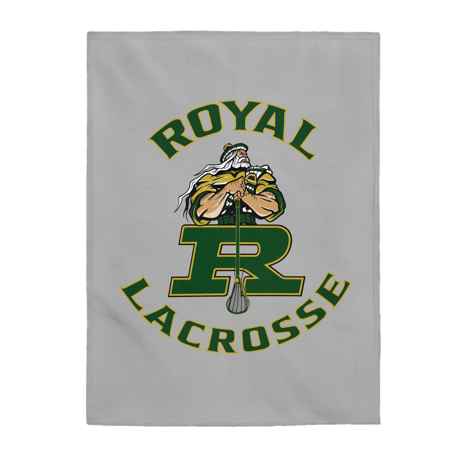 Royal HS Lacrosse Velveteen Plush Blanket