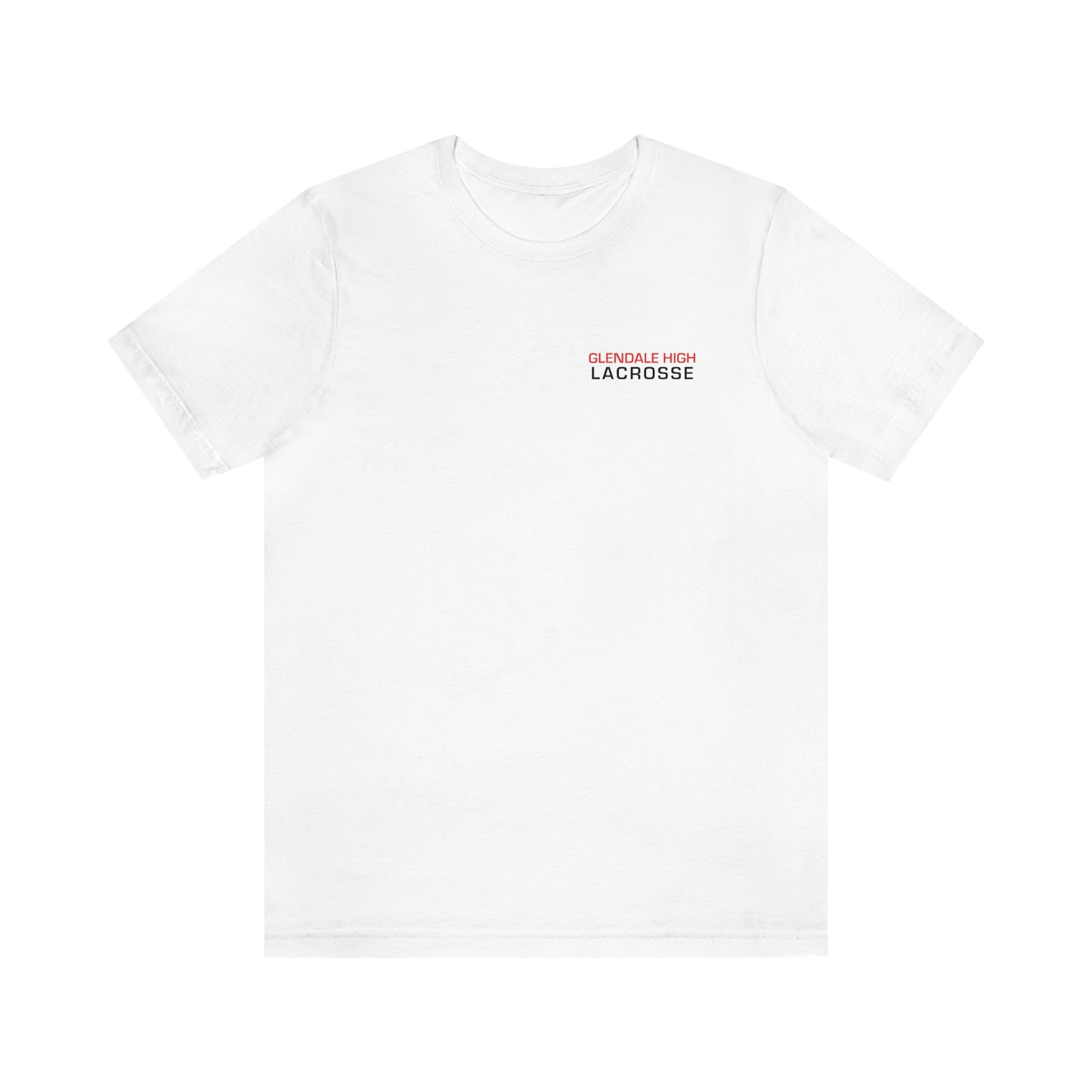 Adult Glendale HS Lacrosse Bella + Canvas Short Sleeve Cotton Tee