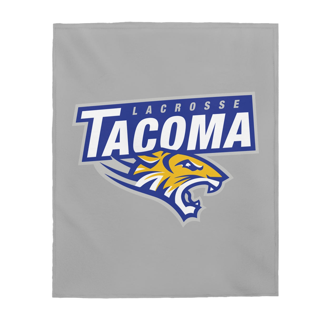 Tacoma Tigers Lacrosse Velveteen Plush Blanket