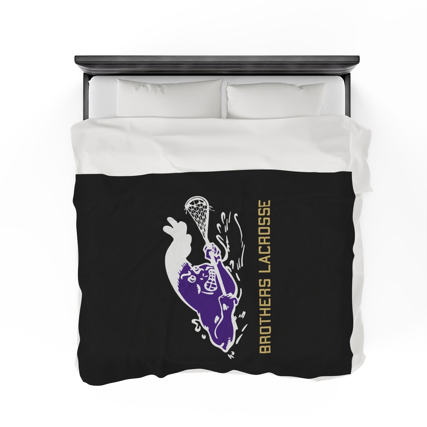 CBHS Lacrosse Wave Velveteen Plush Blanket