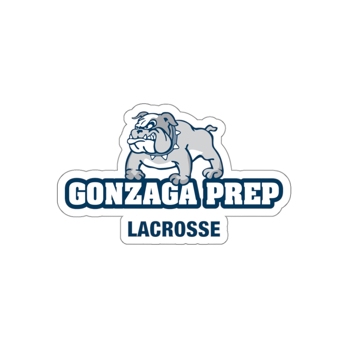 Gonzaga Prep Lacrosse Die-Cut Stickers