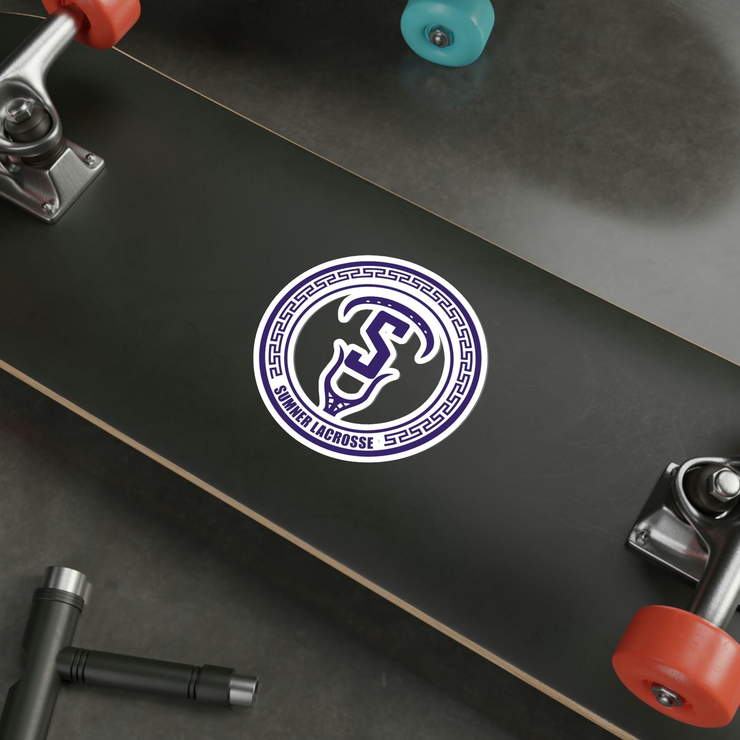 Sumner Spartans Lacrosse Die-Cut Stickers