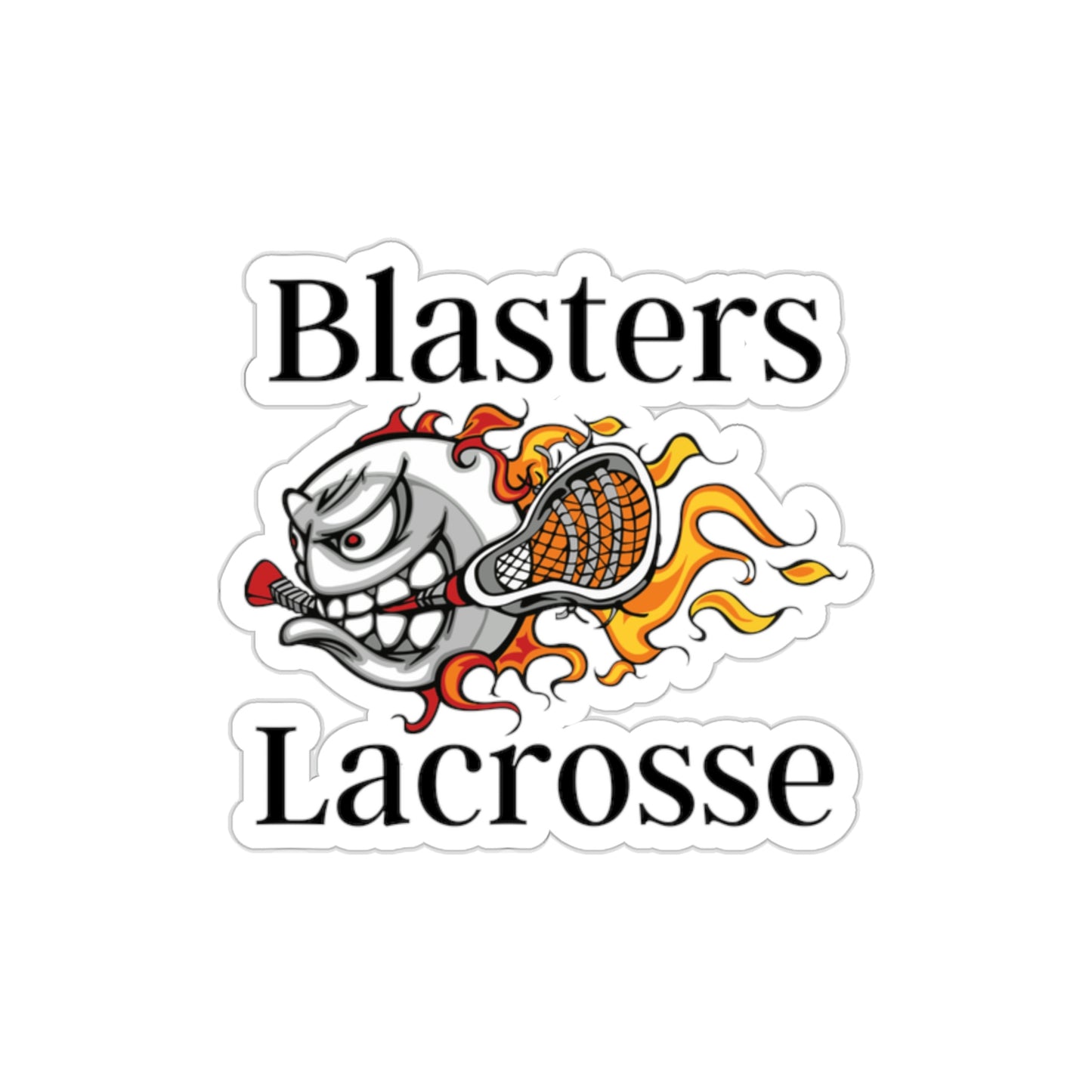 Blasters MS Lacrosse Die-Cut Stickers