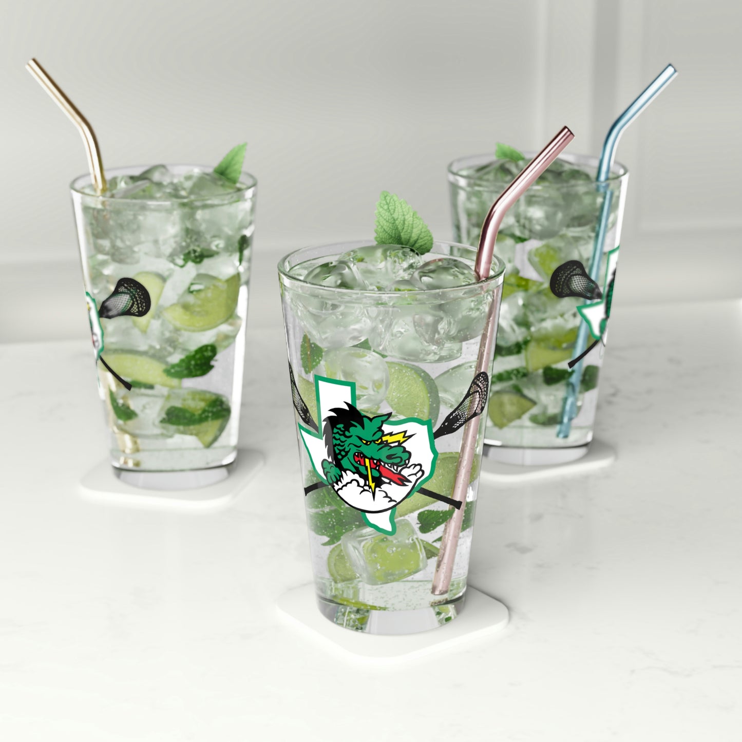Southlake Carroll Lacrosse Pint Glass