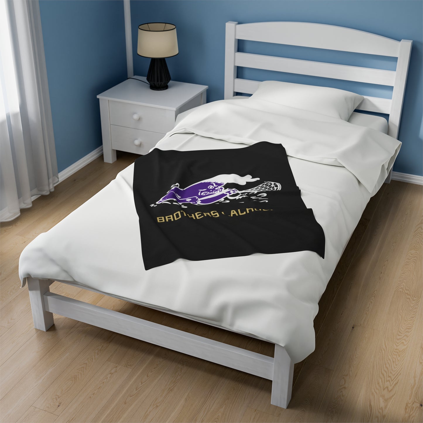 CBHS Lacrosse Wave Velveteen Plush Blanket