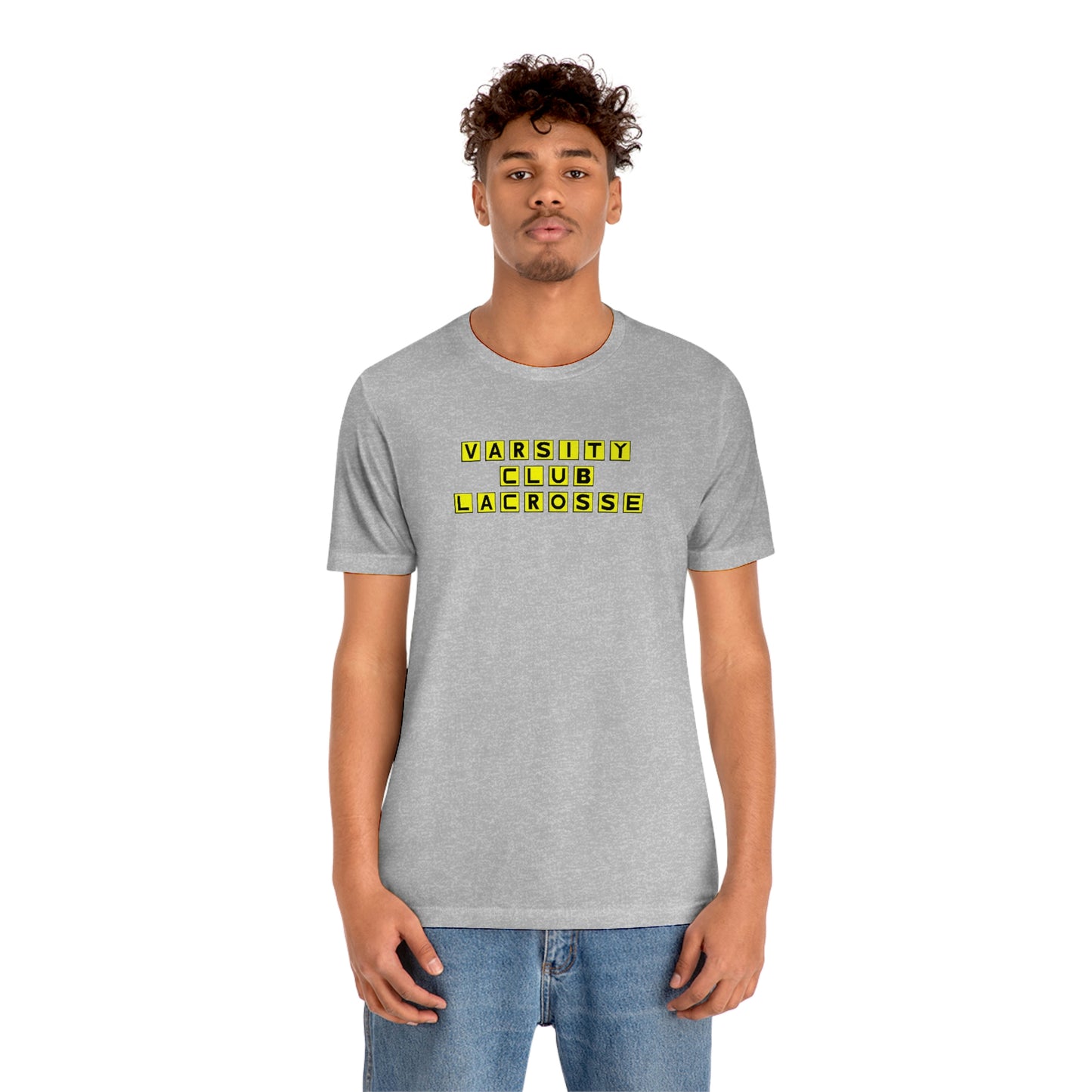 Adult Varsity Club Lacrosse Bella + Canvas Short Sleeve Cotton Tee - Waffle