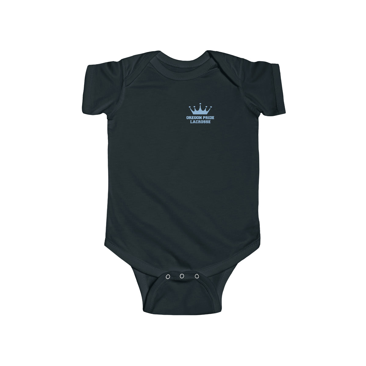 Infant Oregon Pride Lacrosse Rabbit Skins Onesie