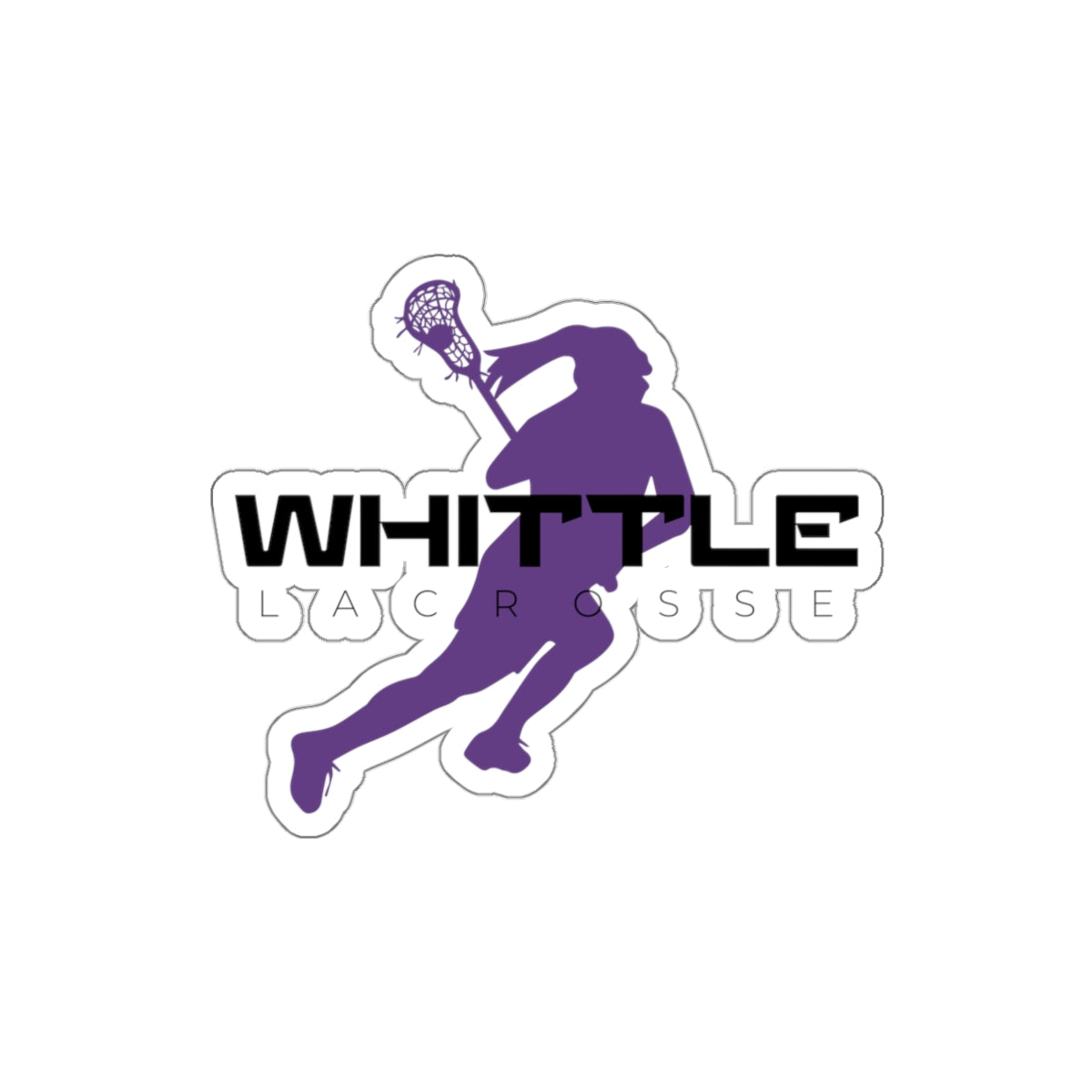 Whittle Lacrosse Die-Cut Stickers