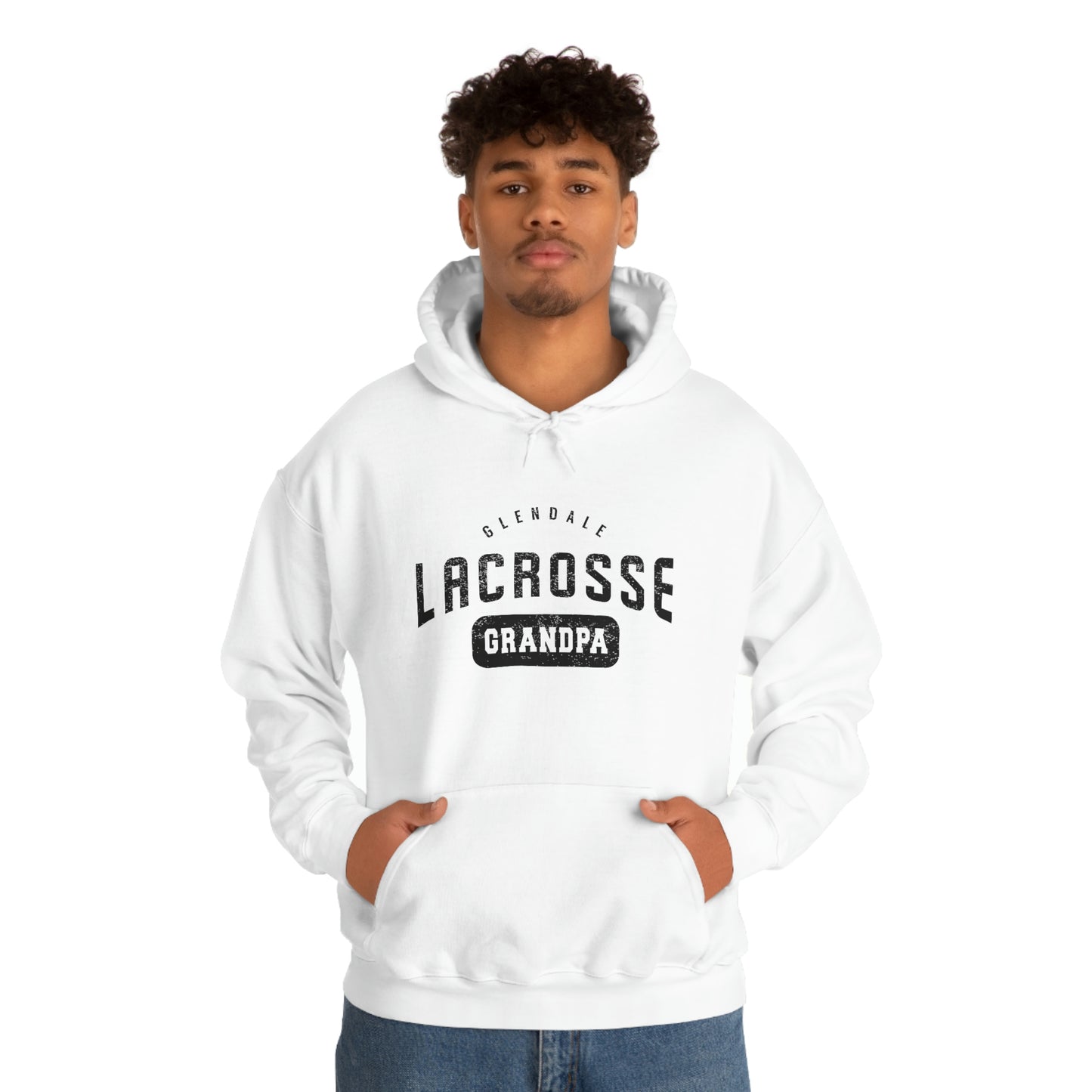 Adult Glendale HS Lacrosse Gildan Heavy Blend™ Hooded Sweatshirt - Grandpa