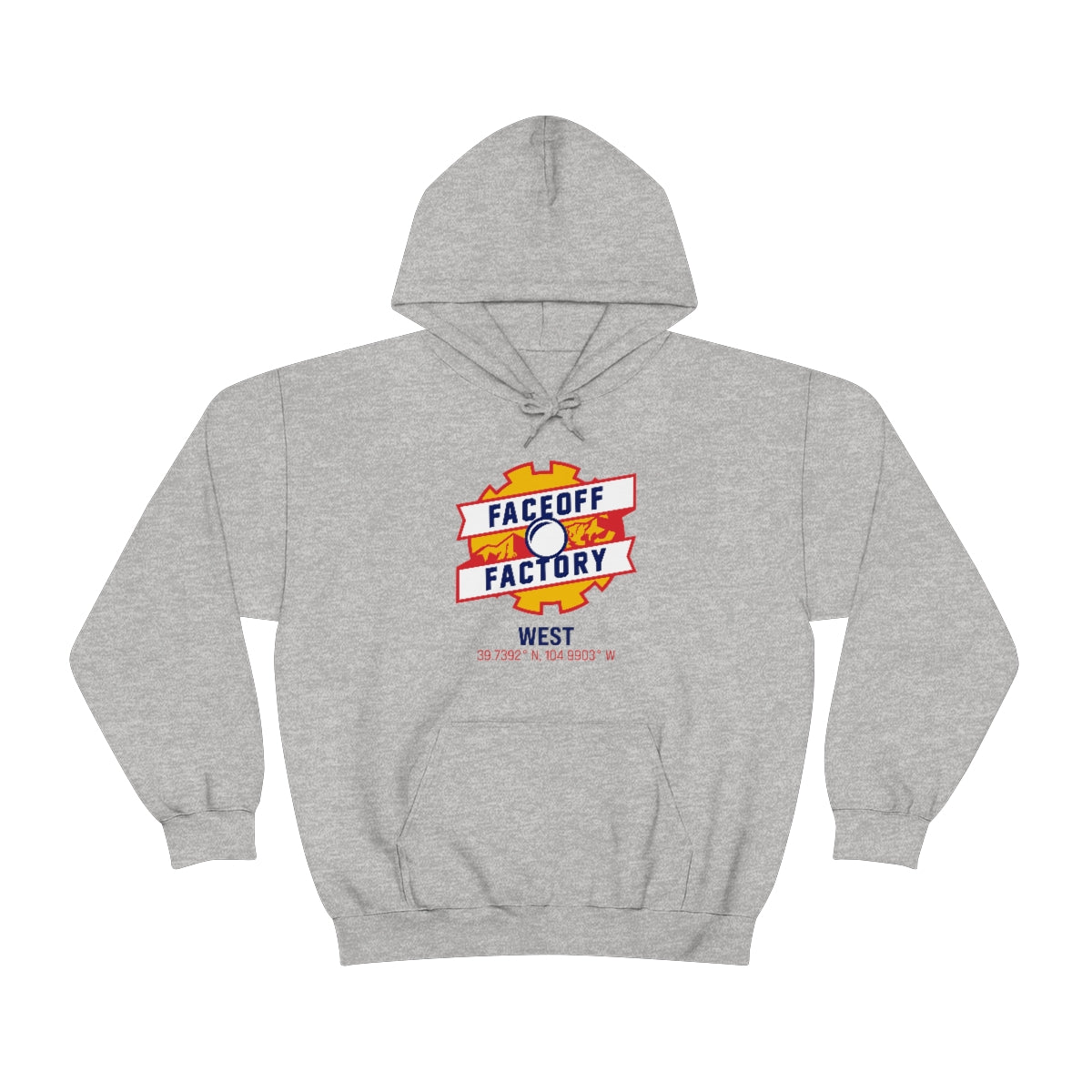 Adult Faceoff Factory Gildan Heavy Blend™ Hooded Sweatshirt - West