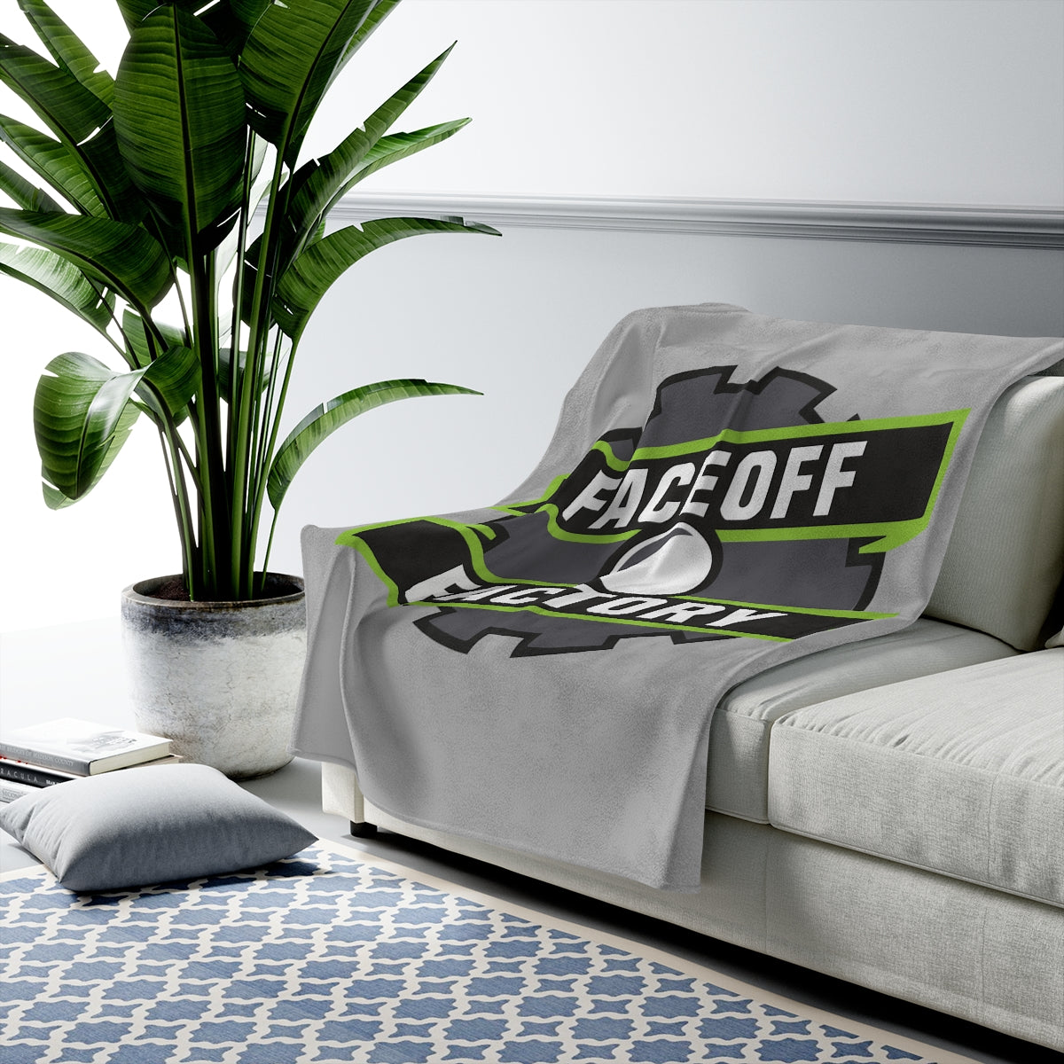 Faceoff Factory Velveteen Plush Blanket