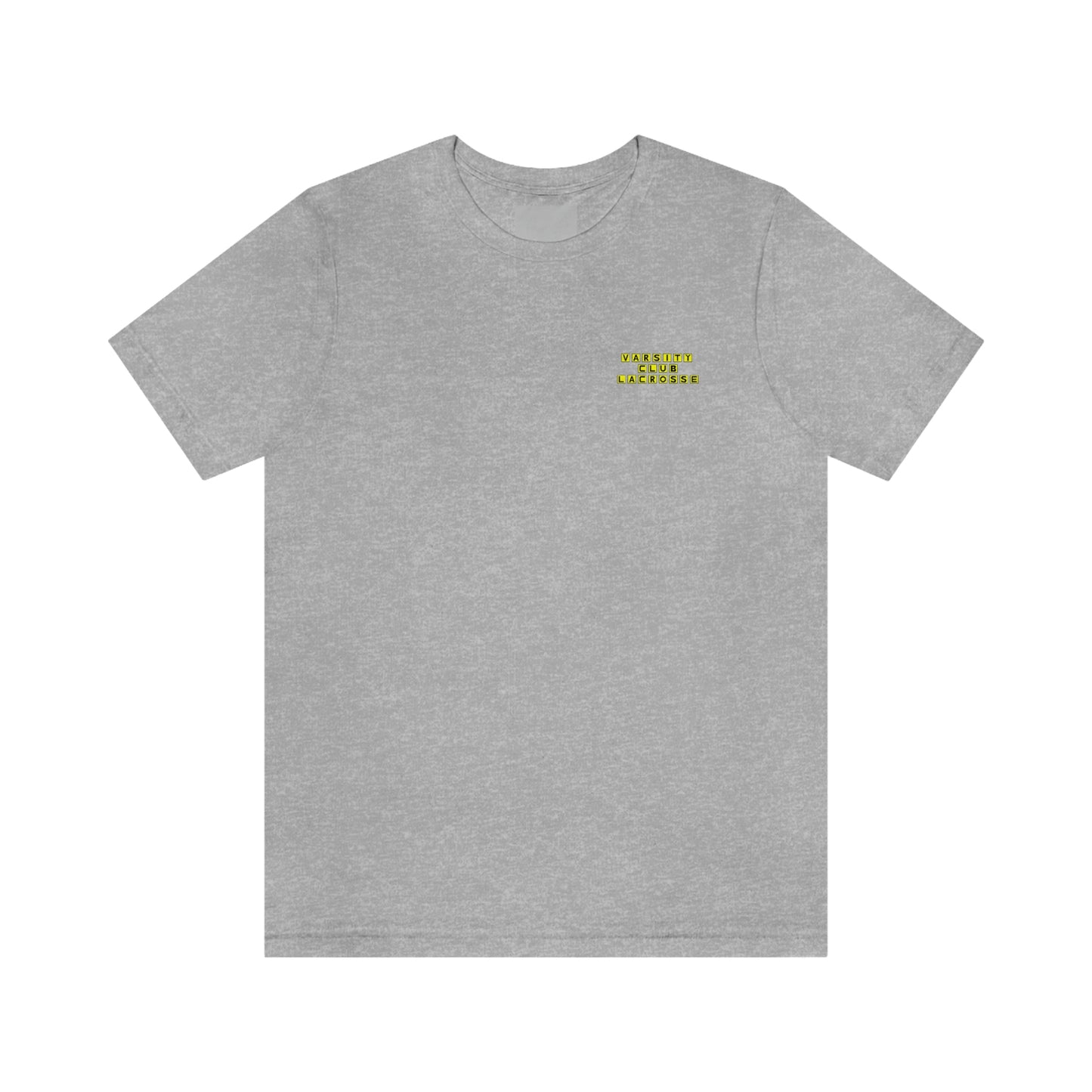 Adult Varsity Club Lacrosse Bella + Canvas Short Sleeve Cotton Tee - Waffle