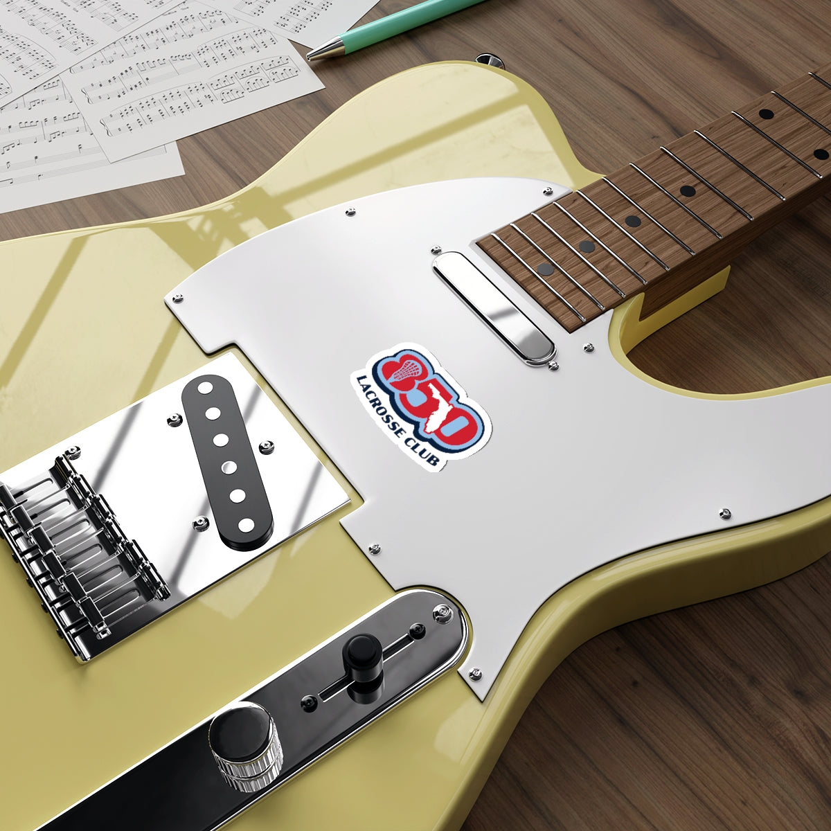 850 Lacrosse Die-Cut Sticker