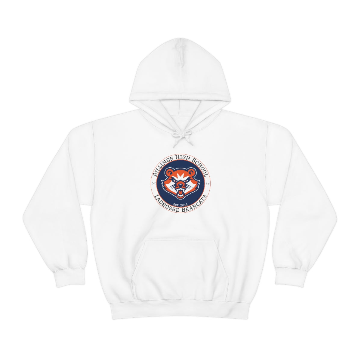 Adult Billings Bearcats Lacrosse Gildan Heavy Blend™ Hooded Sweatshirt