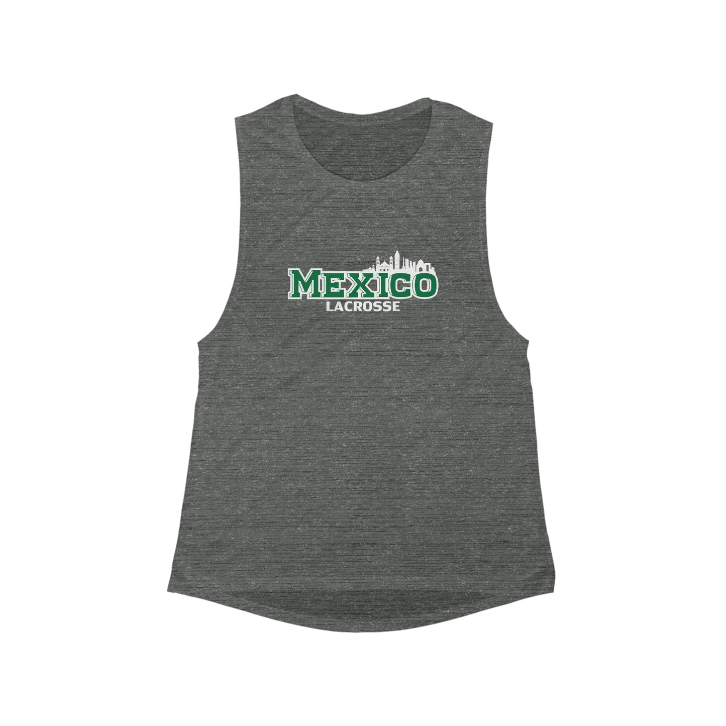 Women's Team Mexico Box Bella + Canvas Flowy Scoop Muscle Tank