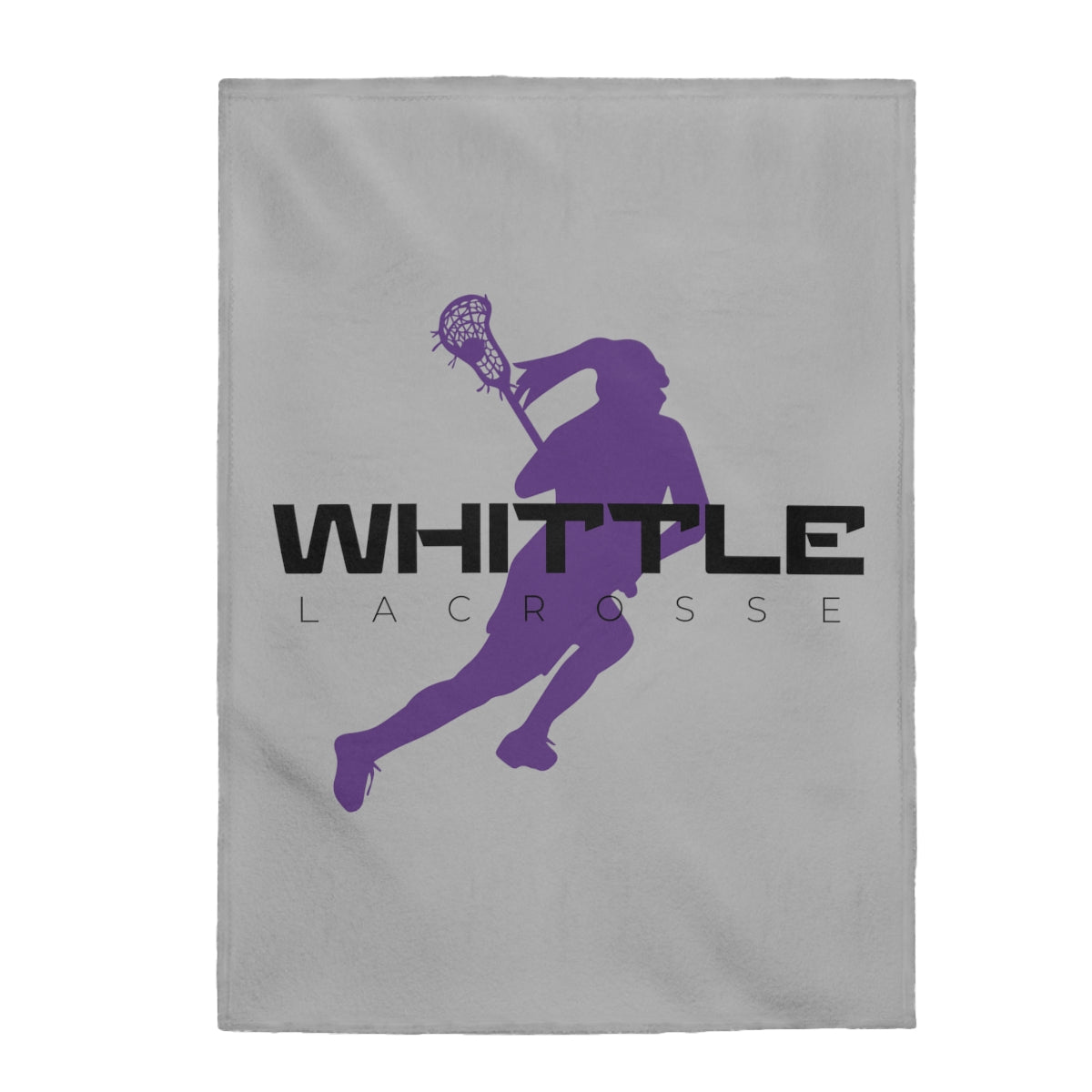 Whittle Lacrosse Velveteen Plush Blanket