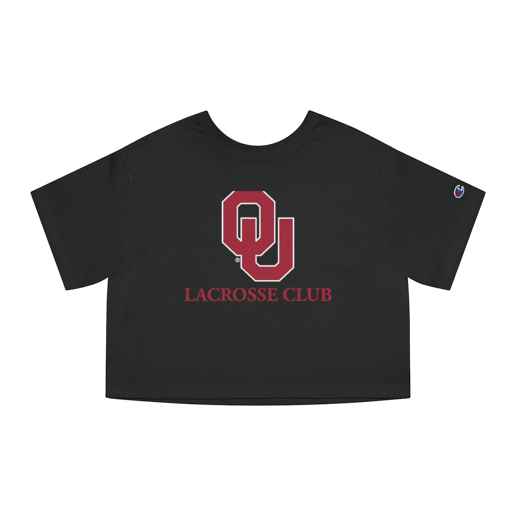 Women's Oklahoma University Lacrosse Champion Heritage Cropped T-Shirt