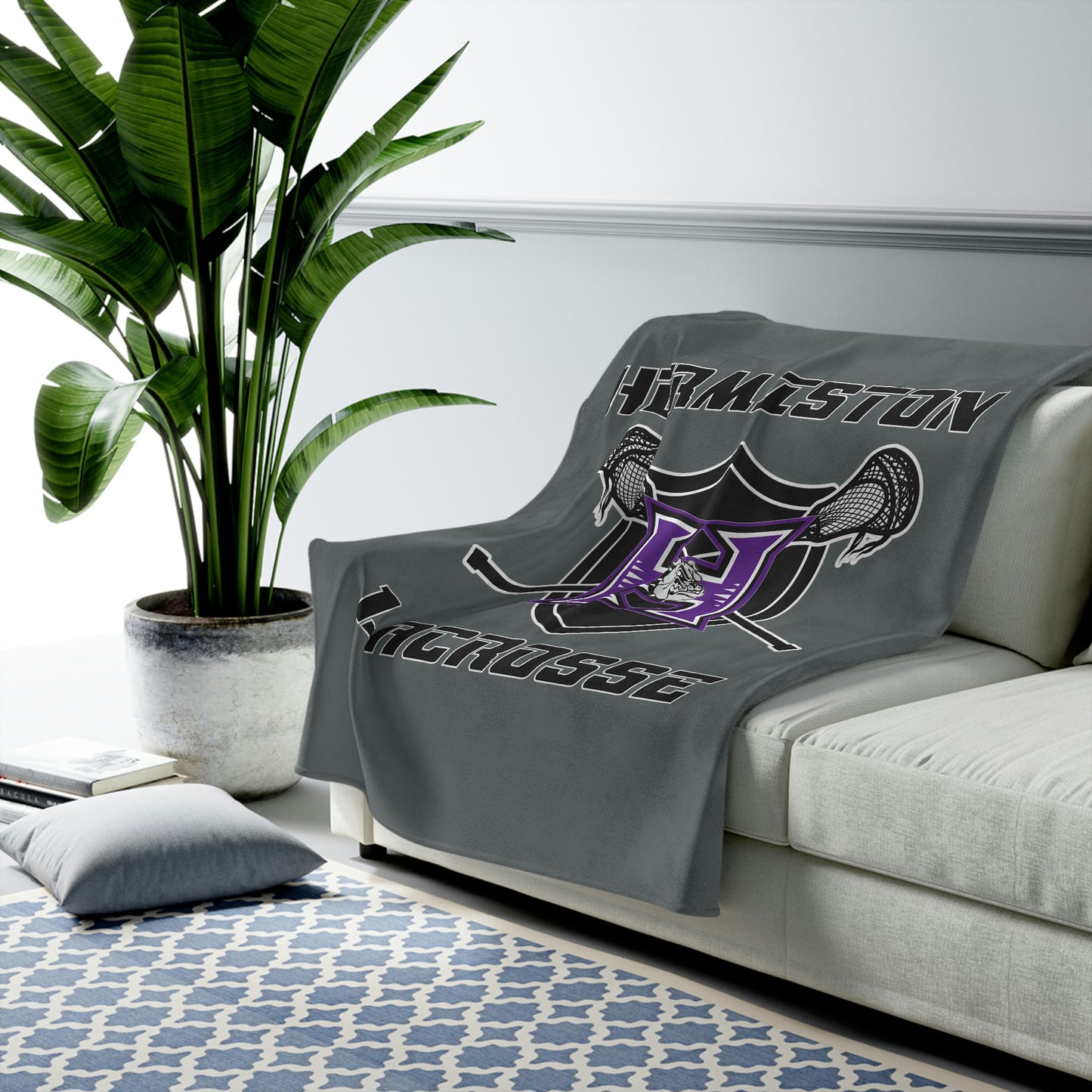 Hermiston Lacrosse Velveteen Plush Blanket