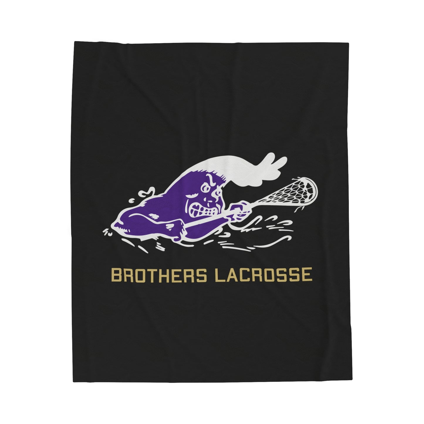 CBHS Lacrosse Wave Velveteen Plush Blanket