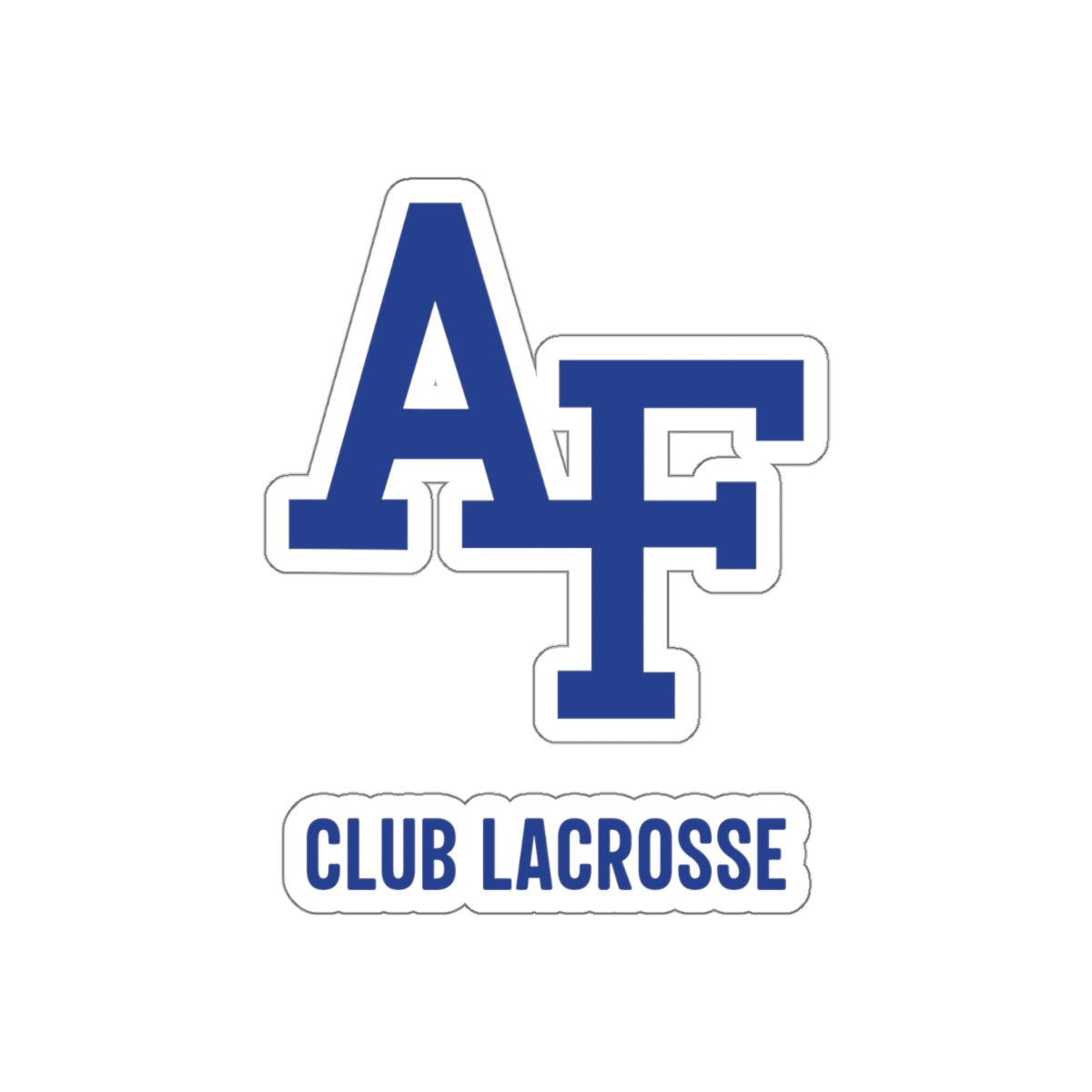 AF Club Lacrosse Die-Cut Sticker