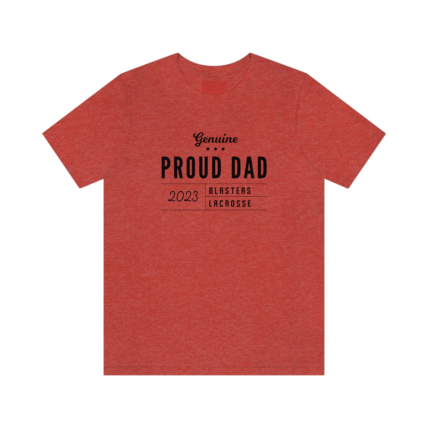 Adult Blasters MS Lacrosse Bella + Canvas Short Sleeve Cotton Tee - Dad