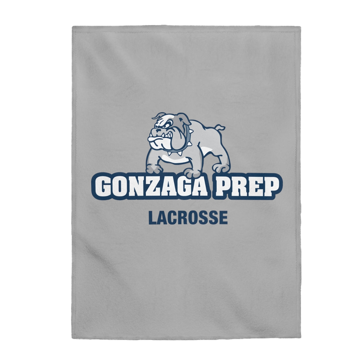 Gonzaga Prep Lacrosse Velveteen Plush Blanket