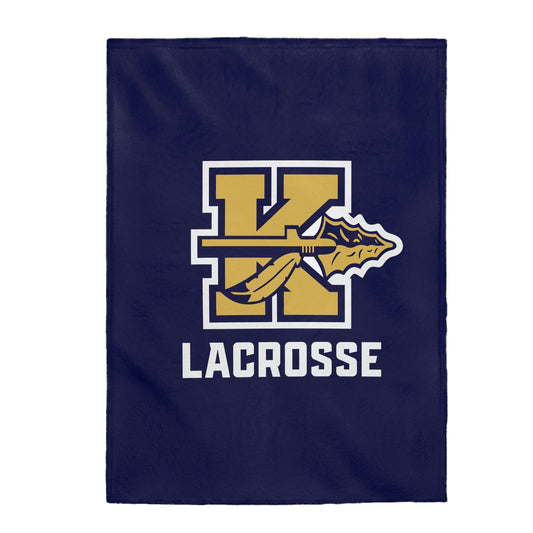 Keller Lacrosse Velveteen Plush Blanket