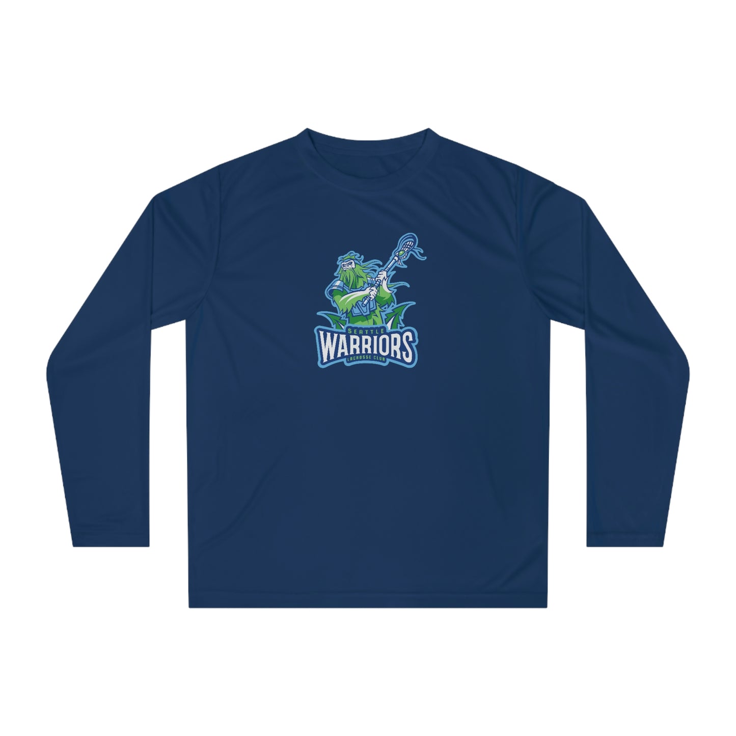 Adult Seattle Warriors Lacrosse Performance Long Sleeve Shirt